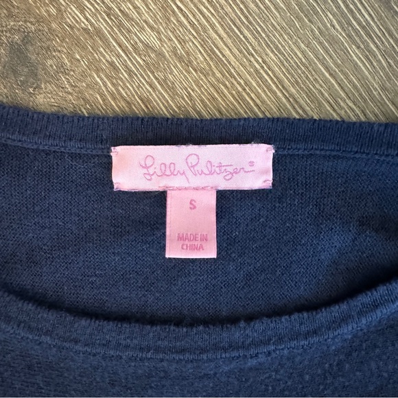 Lilly Pulitzer Sweater Dress, Navy, Size Small - Picture 6 of 6